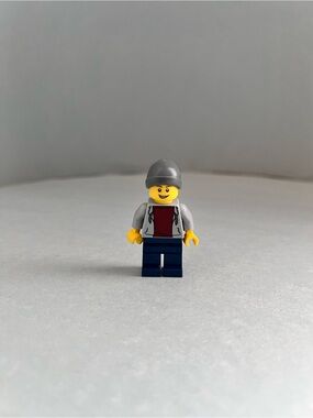 LEGO City Male with Gray Hoodie Minifigure